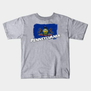 Pennsylvania flag Kids T-Shirt